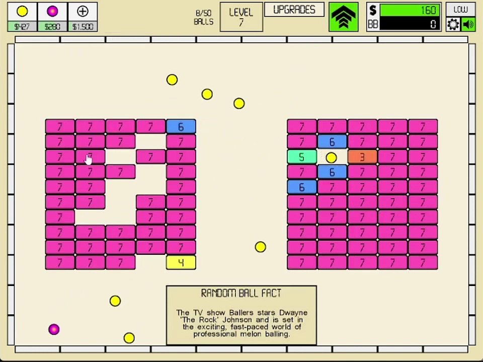 Idle Breakout - Gameplay (itch.io) || brick breaking clicker game
