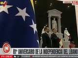 Caracas | Ceremonia de ofrenda floral por el 81° Aniversario de la Independencia del Líbano