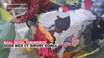 BONGKAR BALL CREWNECK KODE NICE CT KOREA - Ball Segel Thrifting Import