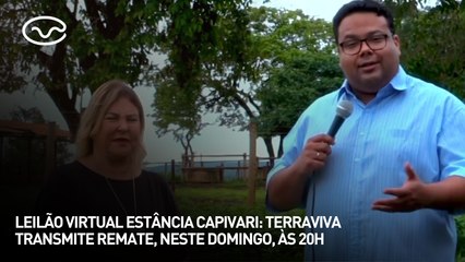 Leilão Virtual Estância Capivari: Terraviva transmite remate, neste domingo, às 20h