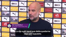 Guardiola, tajante ante la amenaza de un posible descenso administrativo del Manchester City