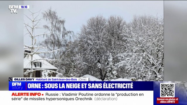 Coupures d'électricité: Il a fait -5, -6 degrés , témoigne cet habitant de l'Orne