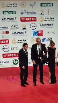 #هاني_عادل وزوجته #دياموند_عبود مع أبطال فيلم أرزة في ختام #مهرجان_القاهرة_السينمائي ✨📸