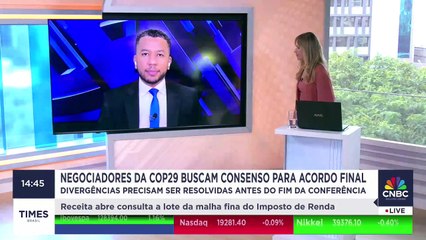 Negociadores da COP29 buscam consensos para acordo final; Renan de Souza detalha