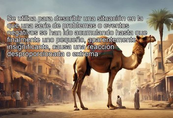 Idioms - straw that broke the camel's back