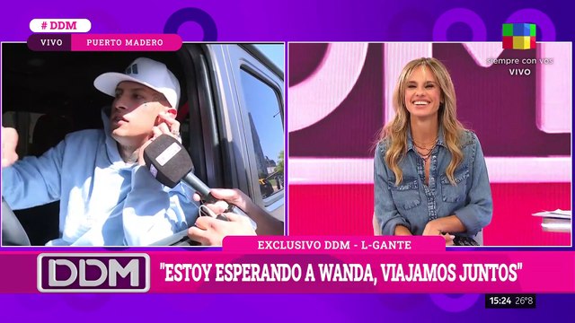 😍 VIVA EL AMOR: Wanda y L-Gante JUNTOS rubro a URUGUAY