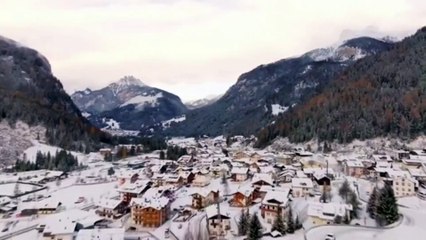 Le valli di Fiemme e Fassa imbiancate dalla prima neve