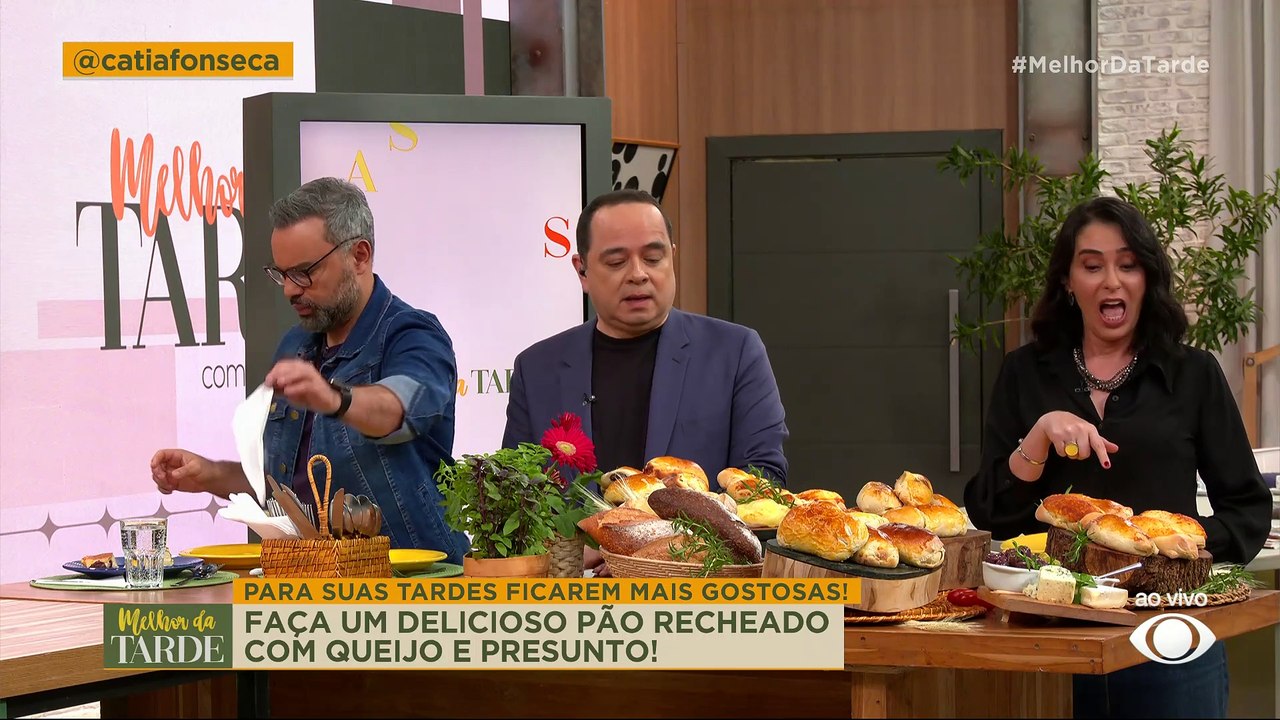 Massa leve e deliciosa: aprenda a fazer este pão recheado | Melhor da Tarde