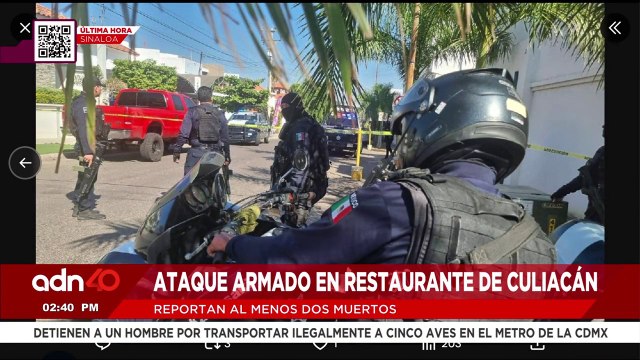🚨¡Última Hora! Reportan ataque armado en restaurante de Culiacán, Sinaloa, reportan dos muertos