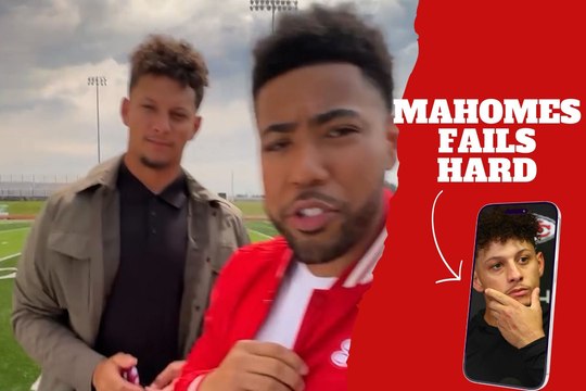 Patrick Mahomes fails miserably at the Bundle Ball Challenge against Jake from State Farm