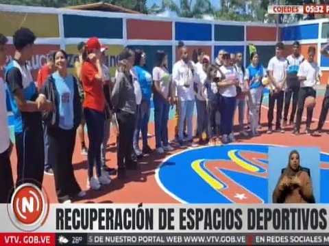 Cojedes | Jóvenes agradecen por la recuperación de áreas deportivas en el mcpio. San Carlos