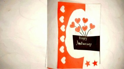 Happy Marriage Anniversary gift card making at home