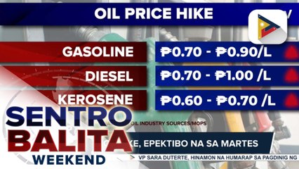 Oil price hike epektibo na sa Martes