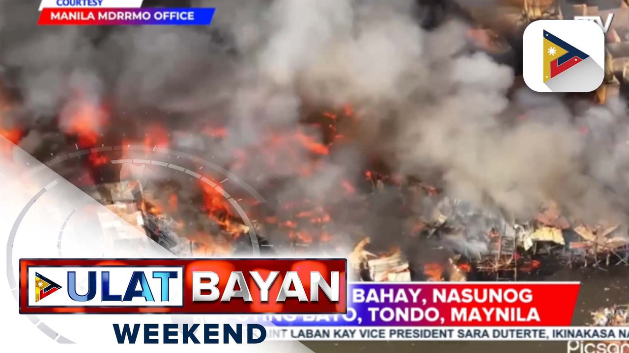 Nasa 2-K pamilya, apektado ng sunog sa Isla Puting Bato, Tondo, Maynila