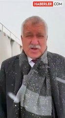 Zeydan Karalar, Anıtkabir'e giderken kar yağışı nedeniyle yolda kaldı