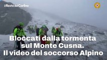 Bloccati dalla tormenta sul Monte Cusna. Il video del soccorso Alpino