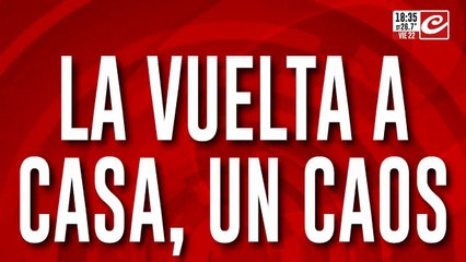 La vuelta a casa, un caos: accidente en el tren Sarmiento
