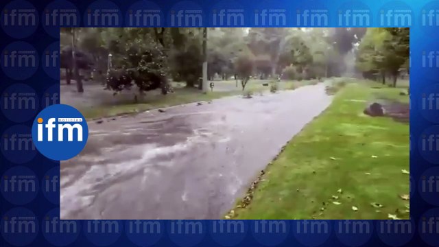 Inundaciones en Bogotá colapsan vías principales
