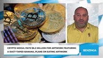 Crypto Mogul Pays $6.2 Million For Artwork Featuring A Duct-Taped Banana, Plans On Eating Artwork