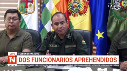 Dos funcionarios aprehendidos tras fingir asalto