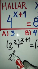 Piensa rápido:¿Cuál es el valor de x en la ecuación exponencial?