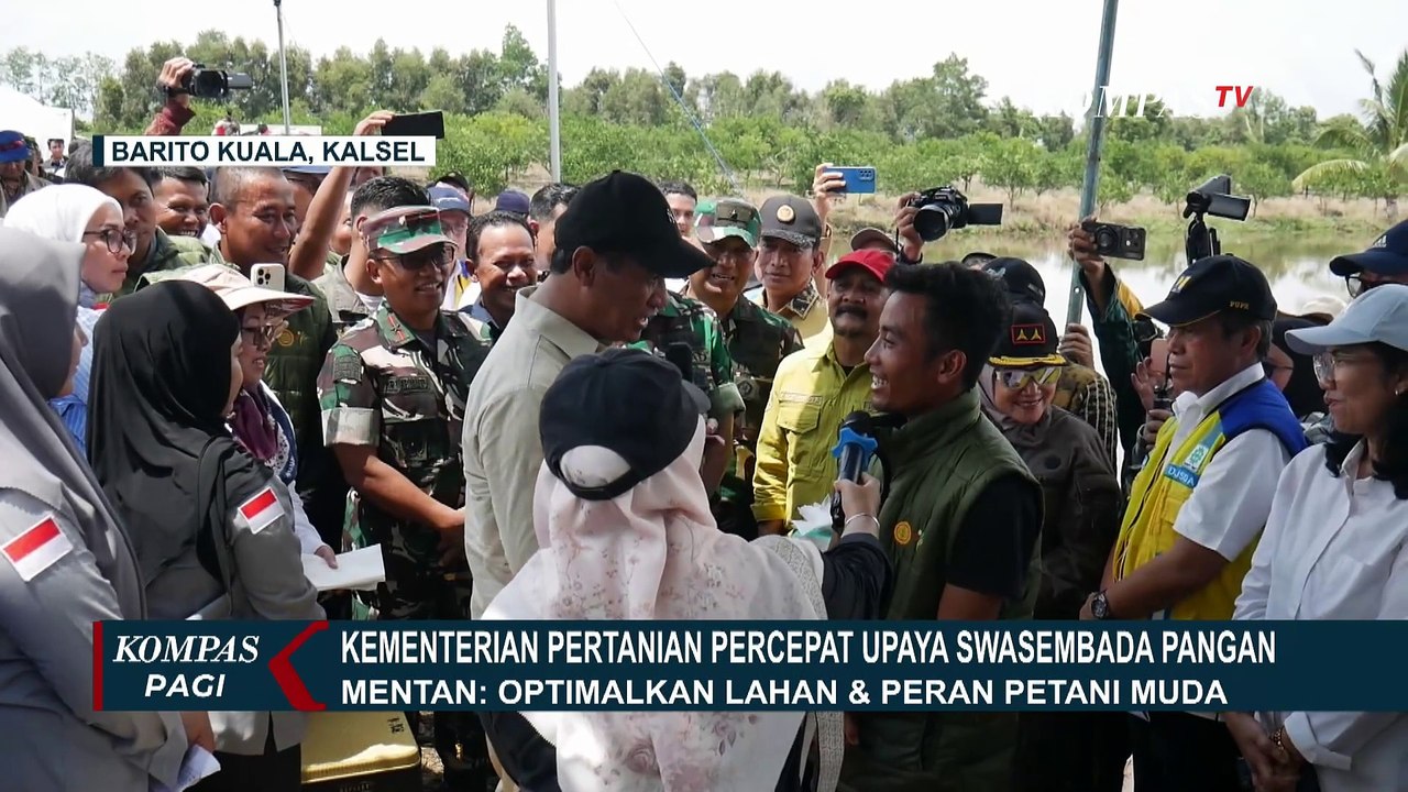 Kunjungi Lahan Pertanian di Kalsel, Mentan Amran Pastikan Percepatan Swasembada Pangan