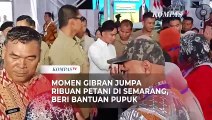 Momen Gibran Jumpa Ribuan Petani di Semarang, Beri Bantuan Pupuk