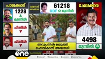 BJP കോട്ടയിൽ വൻ ലീഡ് നേടി രാഹുൽ; കൃഷ്ണകുമാറിന് ജയസാധ്യത അങ്ങകലെ; കൽപ്പാത്തിയിൽ സരിന് നേട്ടം