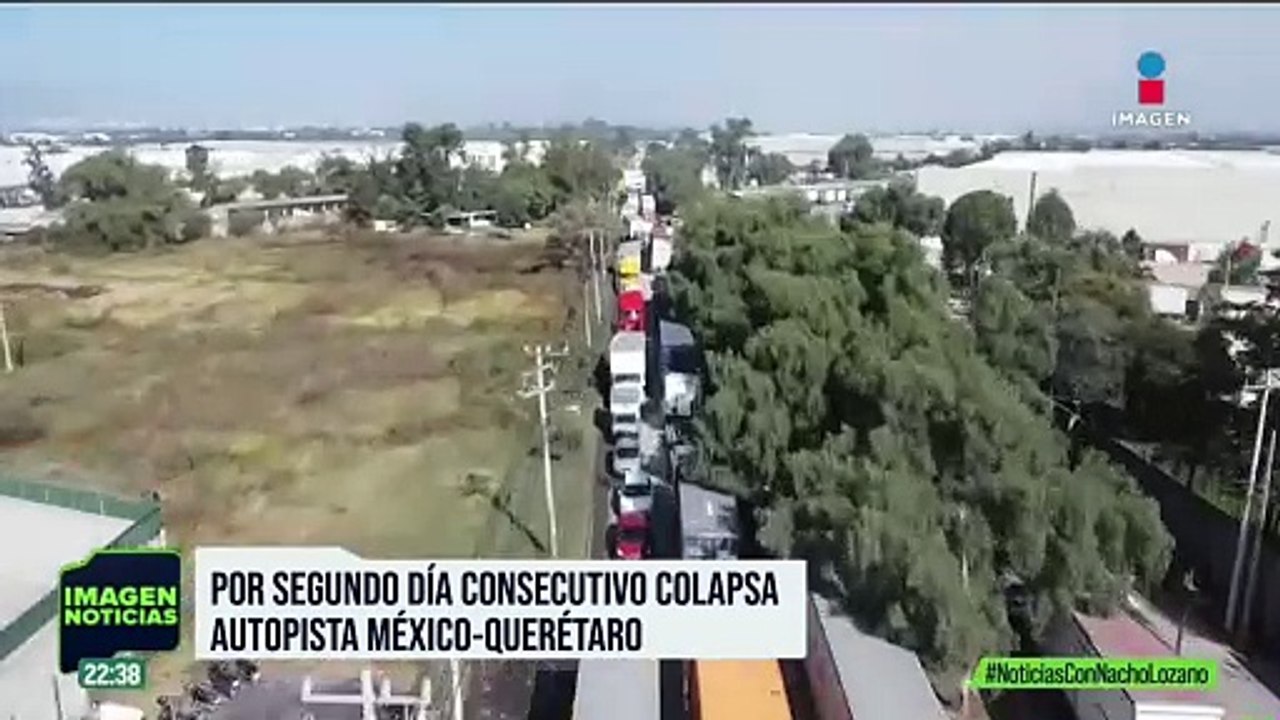 Colapsa la México-Querétaro por segundo día consecutivo