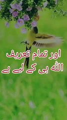 بے شک تمام تعریفیں اللّٰہ سبحان تعالیٰ کی عظیم اور بابرکت ذات کے لئے ہیں جو اس پوری کائنات کا خالق و مالک ہے۔ اللہ ہم سب کو احکامِ الہی پر عمل پیرا کرنے والا بنائے آمین ثم آمین  ❣️❣️❣️❣️❣️❣️❣️❣️❣️❣️❣️ #سبحان__الله__وبحمده__سبحان__الله__العظيم