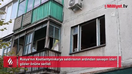 Rusya'nın Kostiantynivka'ya saldırısının ardından savaşın izleri