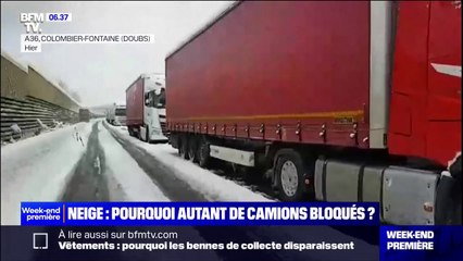 Neige: pourquoi autant de camions bloqués sur les autoroutes?