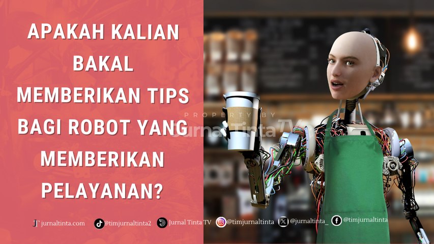 Penampakan Robot Pelayanan yang Melayani Pelanggan