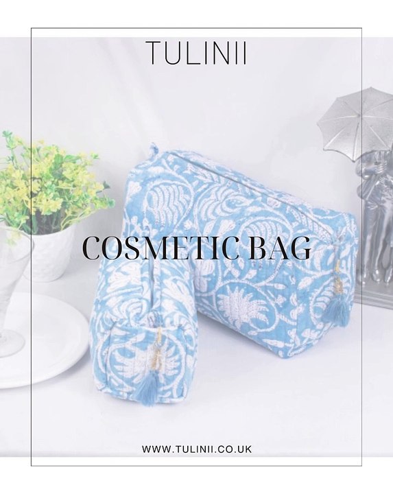 Hand Block Print Makeup Bags – Stylish & Eco-Friendly Beauty Essentials
