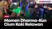 Momen Menakjubkan di Kampanye Pamungkas, Dharma-Kun Cium Kaki Relawan