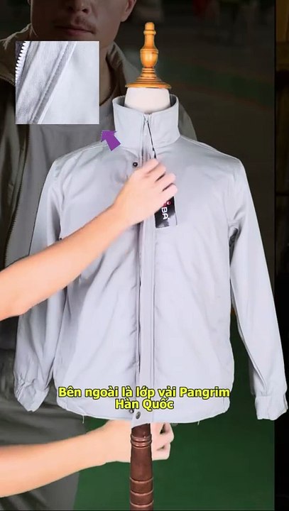 Mau ao khoac bao ho vai kaki chat luong nhat