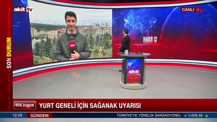 Yurt geneli için sağanak uyarısı