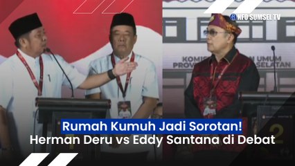 Herman Deru Sindir Eddy Santana soal Rumah Kumuh di Debat Pilkada Sumsel 2024