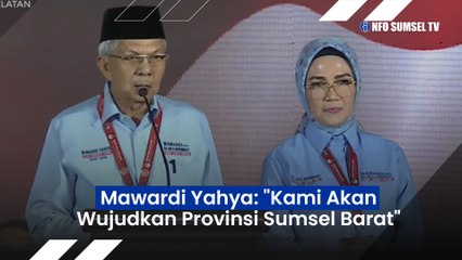 Mawardi Yahya Janji Pemekaran Sumsel Barat dan Pembangunan Merata