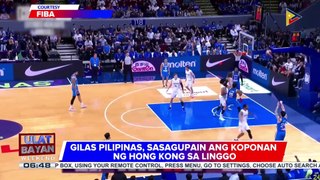 Gilas Pilipinas, sasagupain ang koponan ng Hong Kong sa Linggo