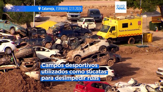 DANA: cemitério de automóveis em Catarroja mostra a dimensão das inundações em Espanha