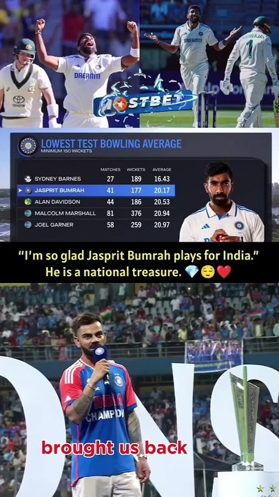 Jasprit Bumrah plays for my country. It's an honour, arrogance, privilege and flex.   #rohitsharma #viratk...ldcup #ipl #hardikpandya #bgt #Rcb #msdhoni #dhoni #cricket #gautamgambhir  #rishabhpant #shubmangill #explore #suryakumar