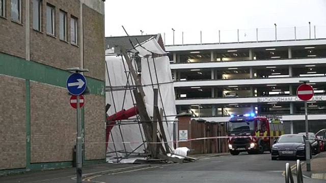 Storm Bert: Road in Sussex closed after scaffolding collapse as 'havoc' reported across UK