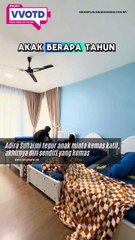 Adira Suhaimi ketika berumur lima tahun dah pantai masa telur