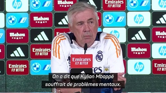 Ancelotti : Des problèmes mentaux pour Mbappé ? C'est trop moche de spéculer là-dessus