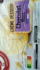 AUCHAN Crème dessert au chocolat blanc 4x125g