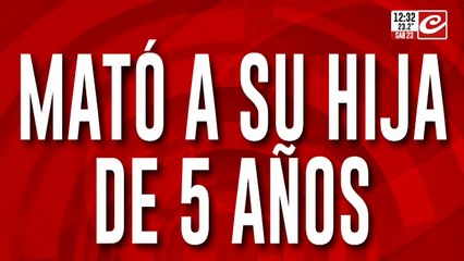 Escalofriante: asesinó a su hija de cinco años e intentó suicidarse