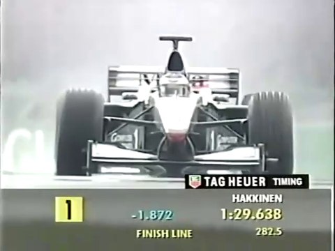 F1 – Mika Häkkinen and David Coulthard (McLaren Mercedes V10) in qualifying – Great Britain 2000