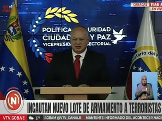 Vpdte. Sec. Cabello: Financiamiento de terroristas que dirige María Machado viene del narcotráfico