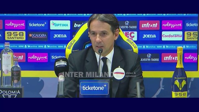 Verona-Inter 0-5 * Simone Inzaghi: Correa ha la mia grande fiducia, è molto forte e disciplinato.
